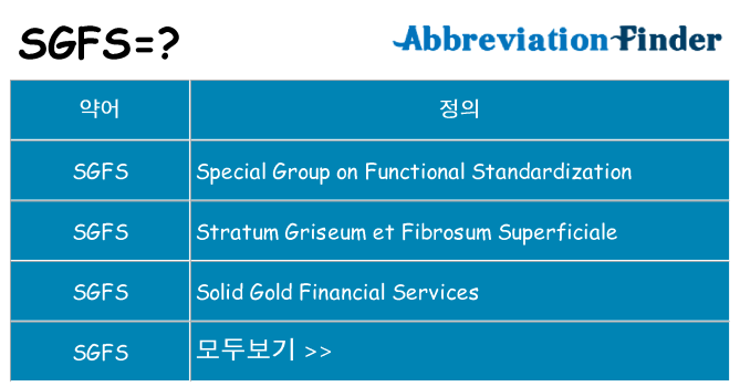 sgfs 대 한 무엇을 서가