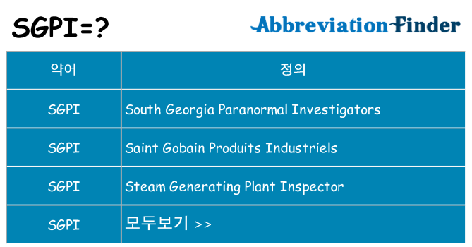sgpi 대 한 무엇을 서가