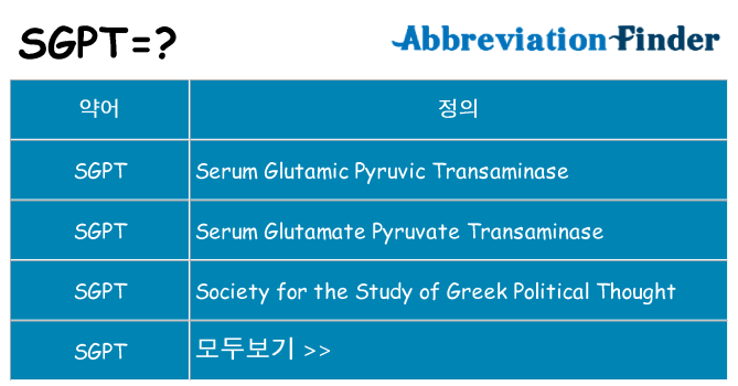 sgpt 대 한 무엇을 서가