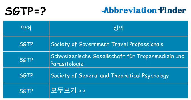 sgtp 대 한 무엇을 서가