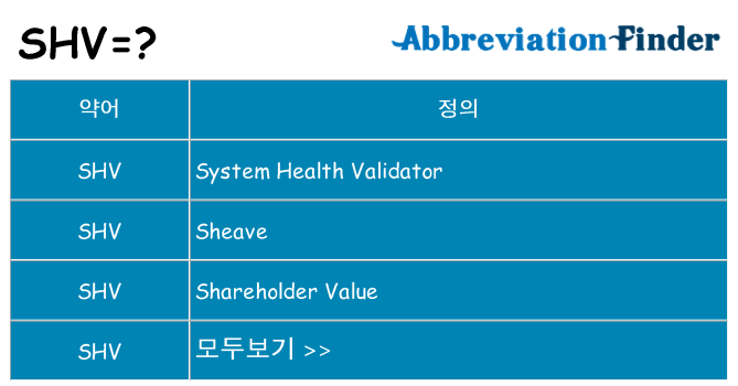 shv 대 한 무엇을 서가