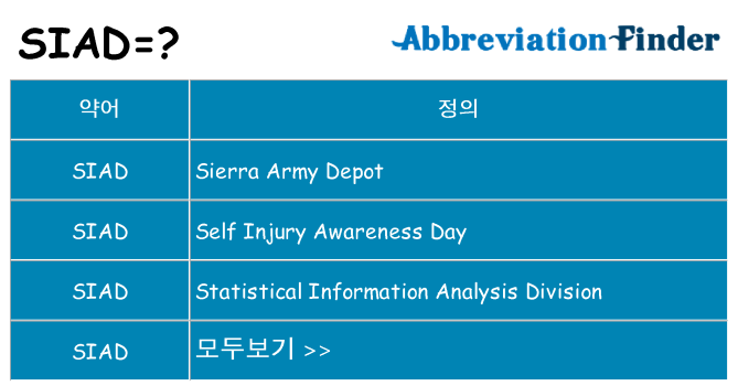 siad 대 한 무엇을 서가