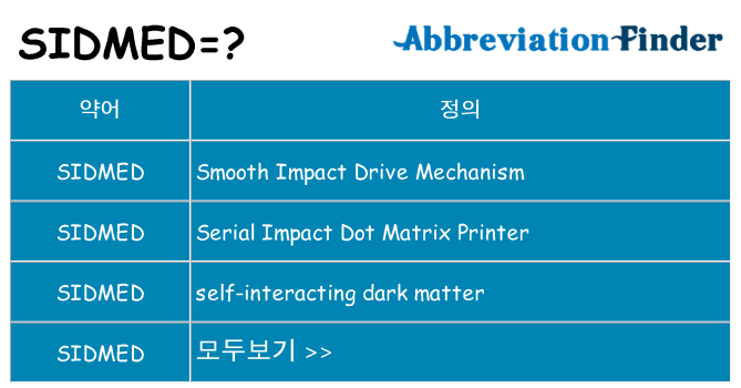 sidmed 대 한 무엇을 서가