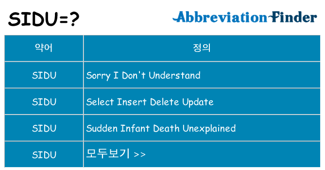 sidu 대 한 무엇을 서가