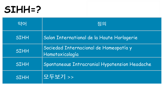 sihh 대 한 무엇을 서가