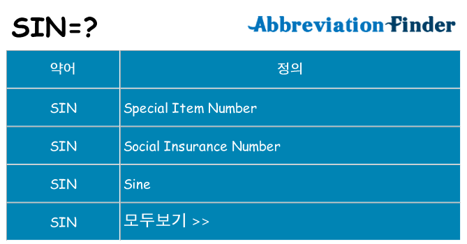 sin 대 한 무엇을 서가