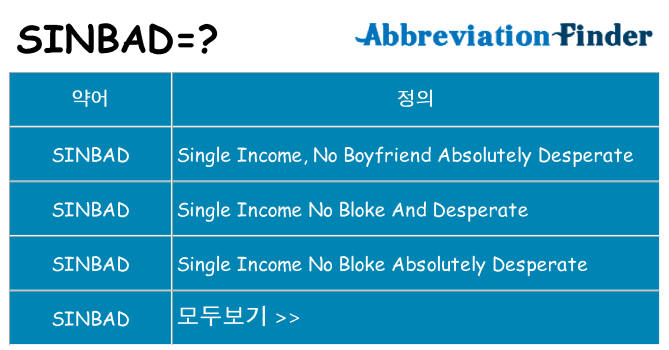sinbad 대 한 무엇을 서가