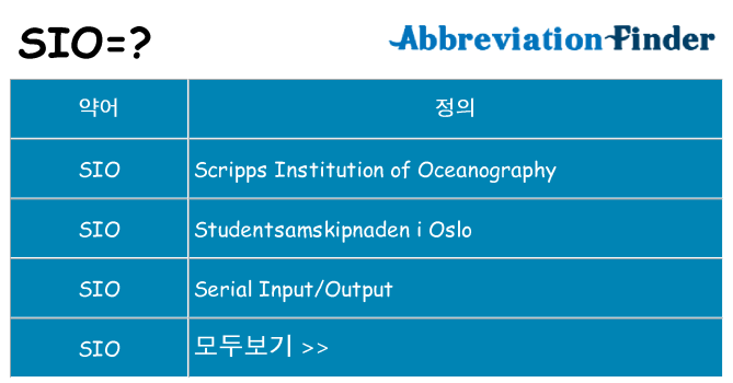 sio 대 한 무엇을 서가