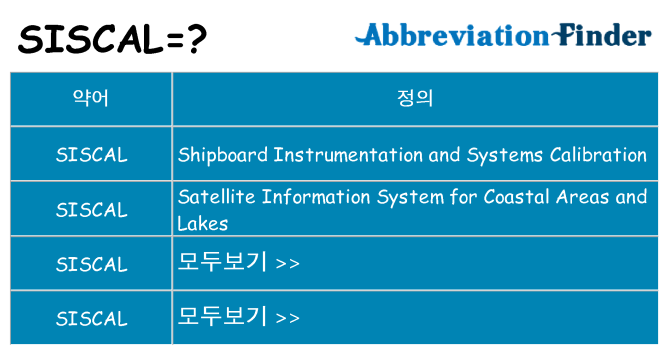 siscal 대 한 무엇을 서가