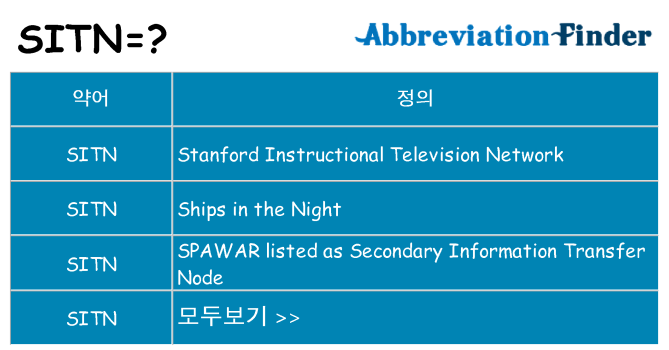sitn 대 한 무엇을 서가