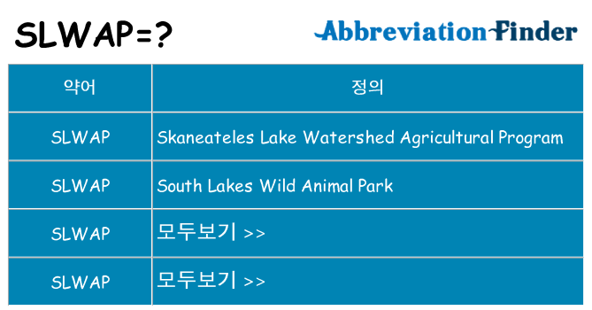 slwap 대 한 무엇을 서가