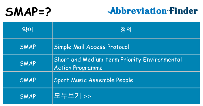 smap 대 한 무엇을 서가