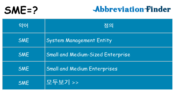 sme 대 한 무엇을 서가