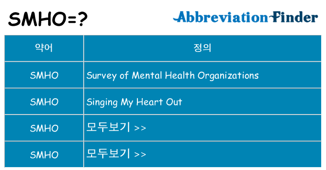 smho 대 한 무엇을 서가