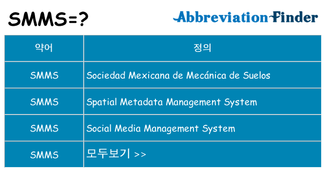 smms 대 한 무엇을 서가