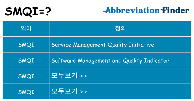 smqi 대 한 무엇을 서가