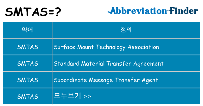 smtas 대 한 무엇을 서가