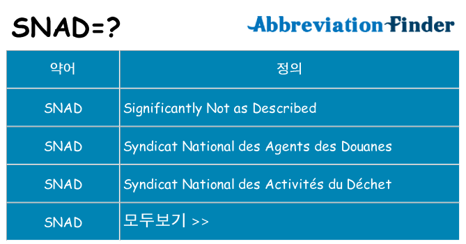 snad 대 한 무엇을 서가