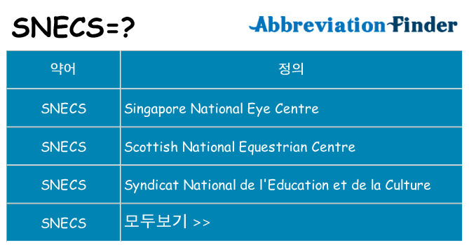snecs 대 한 무엇을 서가