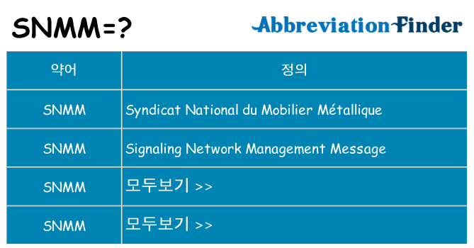 snmm 대 한 무엇을 서가