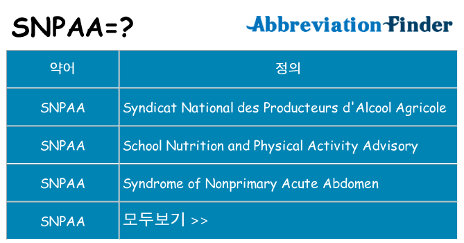 snpaa 대 한 무엇을 서가