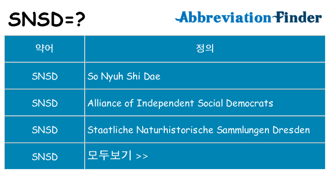 snsd 대 한 무엇을 서가