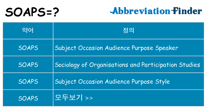 soaps 대 한 무엇을 서가
