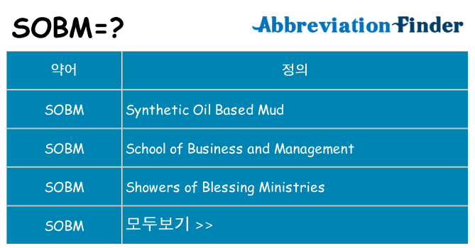 sobm 대 한 무엇을 서가