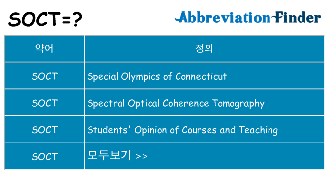 soct 대 한 무엇을 서가
