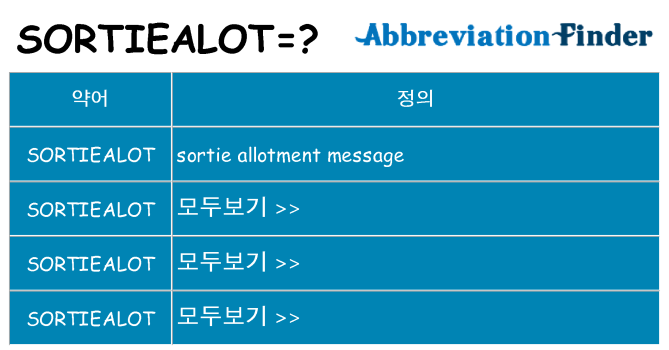sortiealot 대 한 무엇을 서가