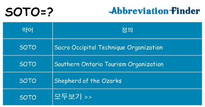 soto 대 한 무엇을 서가
