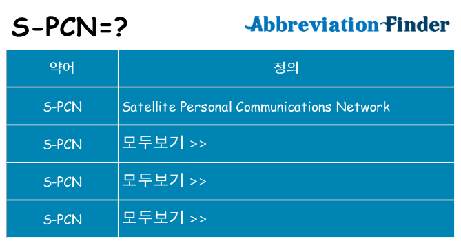 s-pcn 대 한 무엇을 서가