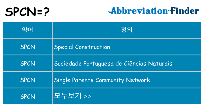 spcn 대 한 무엇을 서가