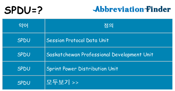 spdu 대 한 무엇을 서가