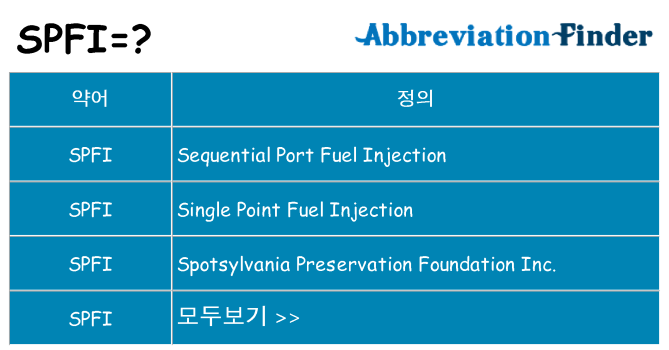 spfi 대 한 무엇을 서가