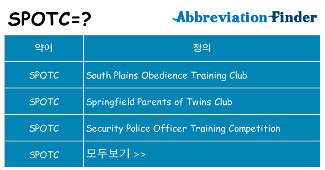 spotc 대 한 무엇을 서가