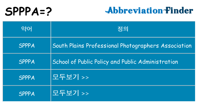 spppa 대 한 무엇을 서가