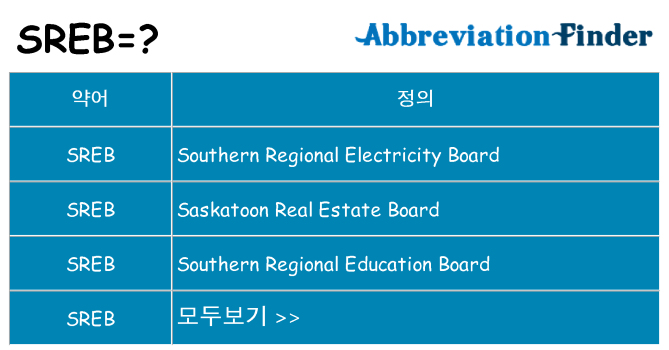 sreb 대 한 무엇을 서가
