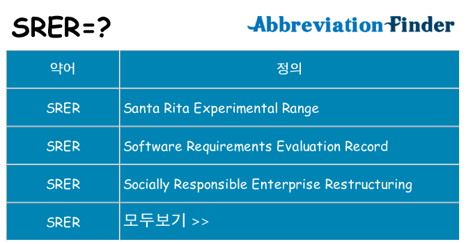 srer 대 한 무엇을 서가