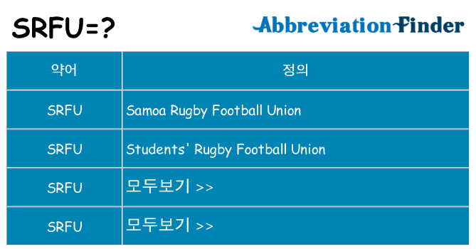 srfu 대 한 무엇을 서가