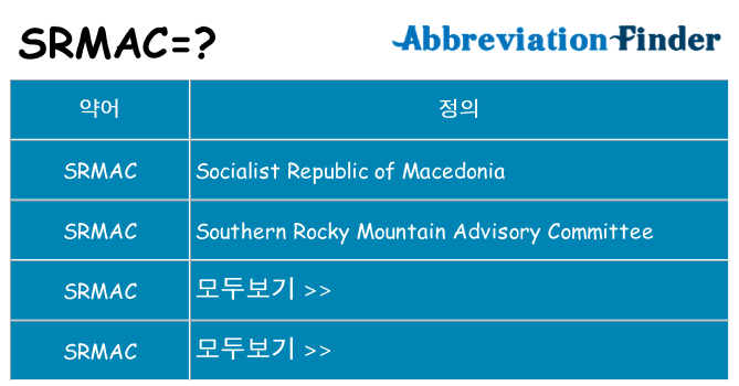 srmac 대 한 무엇을 서가