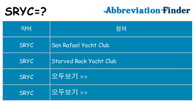 sryc 대 한 무엇을 서가