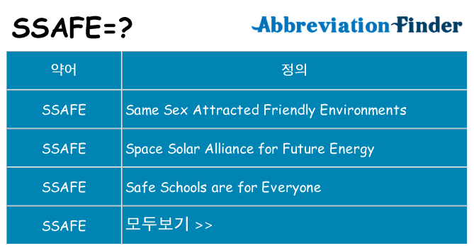 ssafe 대 한 무엇을 서가