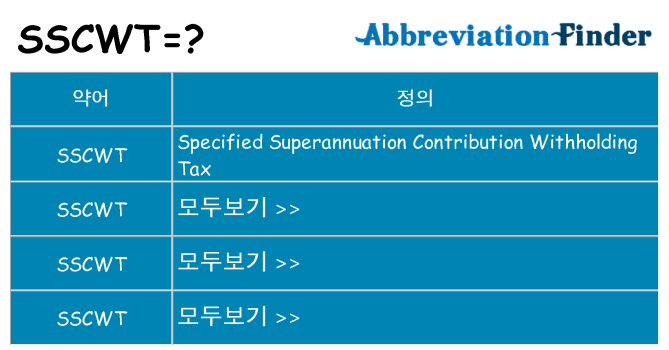 sscwt 대 한 무엇을 서가