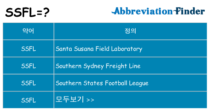 ssfl 대 한 무엇을 서가