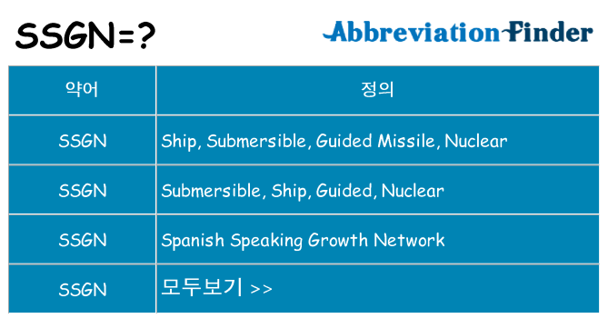 ssgn 대 한 무엇을 서가