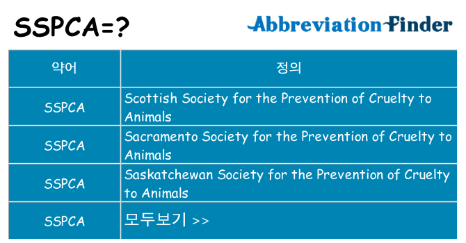 sspca 대 한 무엇을 서가