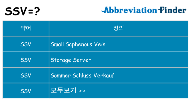 ssv 대 한 무엇을 서가