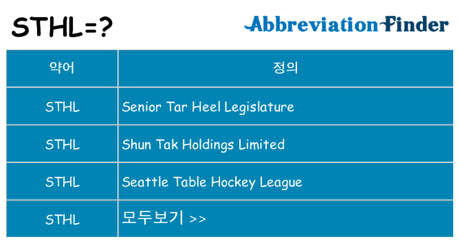 sthl 대 한 무엇을 서가