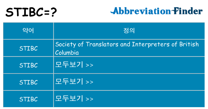 stibc 대 한 무엇을 서가